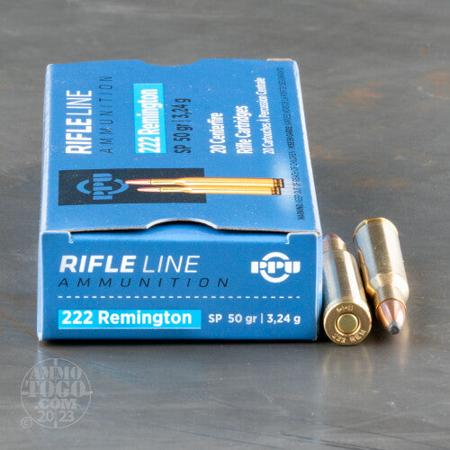 Prvi Partizan Ammunition 222 Remington 50 Grain Jacketed Soft Point 20 Count