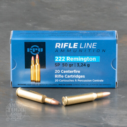 Prvi Partizan Ammunition 222 Remington 50 Grain Jacketed Soft Point 20 Count