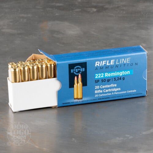 Prvi Partizan Ammunition 222 Remington 50 Grain Jacketed Soft Point 20 Count