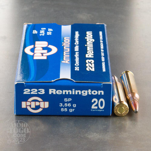 Prvi Partizan Ammunition 223 Remington 55 Grain Jacketed Soft Point 20 Count