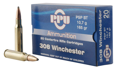 Prvi Partizan Ammunition 308 Winchester 165 Grain Pointed Soft Point 20 Count