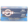Prvi Ammo 32 Acp 71 Grain Jacketed Hollow Point (50) 20/Cs