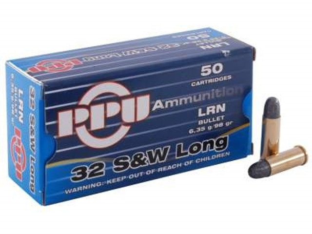 Prvi Partizan Ammunition 32 S&W Long 98 Grain Lead Round Nose 50 Count