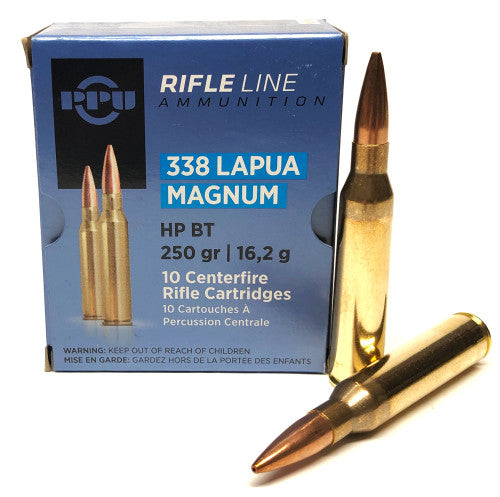 Prvi Partizan Ammunition 338 Lapua Magnum 250 Grain Jacketed Hollow Point 10 Count