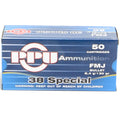 Prvi Ammo 38 Soft Point 130 Grain Full Metal Jacket (50) 10/Cs