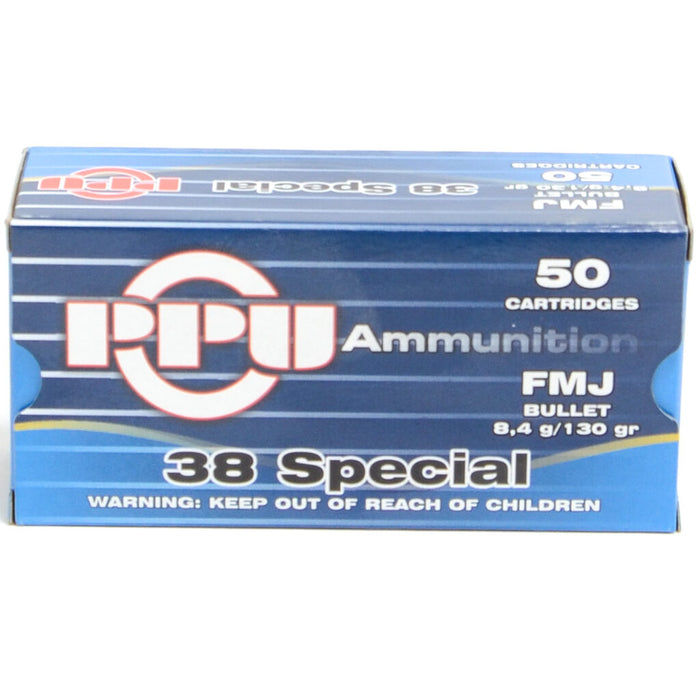 Prvi Ammo 38 Soft Point 130 Grain Full Metal Jacket (50) 10/Cs