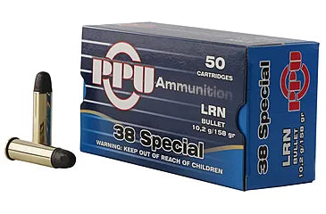 Prvi Partizan Ammunition 38 Special 158 Grain Lead Round Nose 50 Count