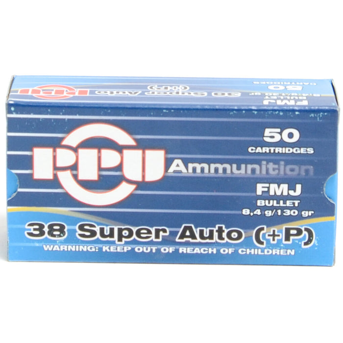 Prvi Ammo 38 Super + P 130 Grain Full Metal Jacket (50)