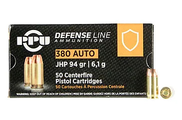 Prvi Partizan Ammunition 380 ACP 94 Grain Jacketed Hollow Point 50 Count