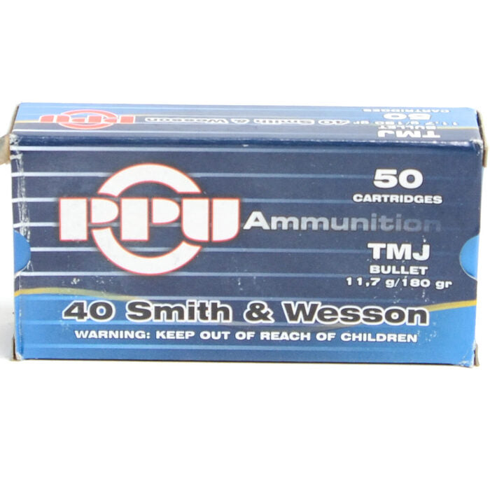 Prvi Partizan Ammunition 40 S&W 180 Grain Total Metal Jacket 50 Count