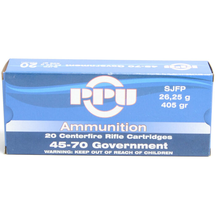 Prvi Partizan Ammunition 45-70 Government 405 Grain Jacketed Hollow Point 20 Count