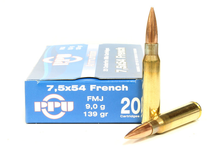 Prvi Partizan Ammunition 7.5x54mm French 139 Grain Full Metal Jacket 20 Count