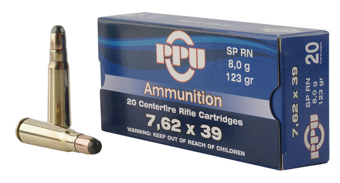 Prvi Partizan Ammunition 7.62x39mm 123 Grain Jacketed Soft Point 20 Count