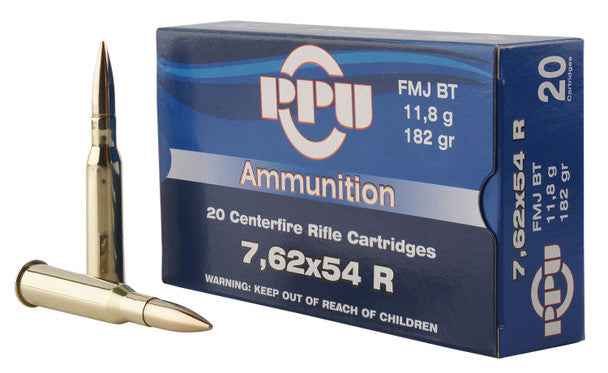 Prvi Partizan Ammunition 7.62X54 Rimmed Russian 182 Grain Full Metal Jacket Boat Tail 20 Count
