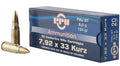 Prvi Partizan Ammunition 7.92x33mm Kurz Mauser 124 Grain Full Metal Jacket Boat Tail 20 Count