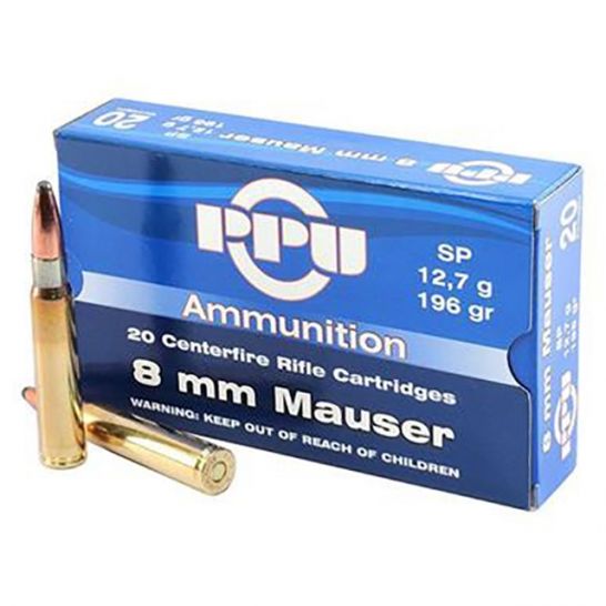 Prvi Partizan Ammunition 8x57mm JS Mauser 196 Grain Jacketed Soft Point 20 Count