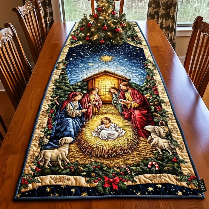 Quilted table runner - Bethlehem Star