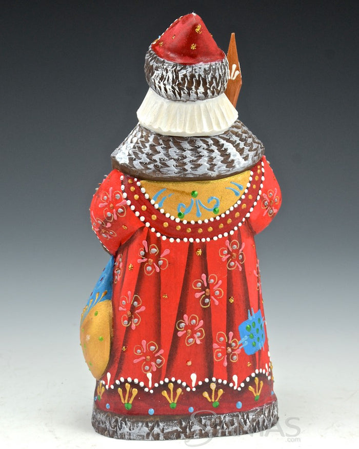 Red and Gold Sleighride Russian Santa