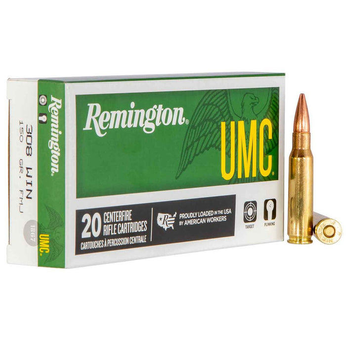 Remington Ammunition 308 Winchester 150 Grain Full Metal Jacket 20 Count