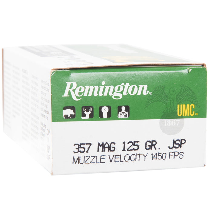 Remington Ammunition 357 Magnum 125 Grain Jacketed Soft Point 50 Count