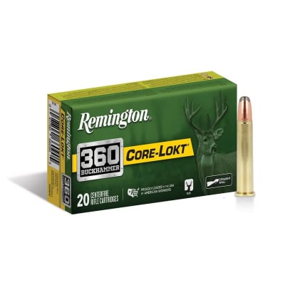 Remington Ammunition 360 Buckhammer 200 Grain Jacketed Soft Point 20 Count