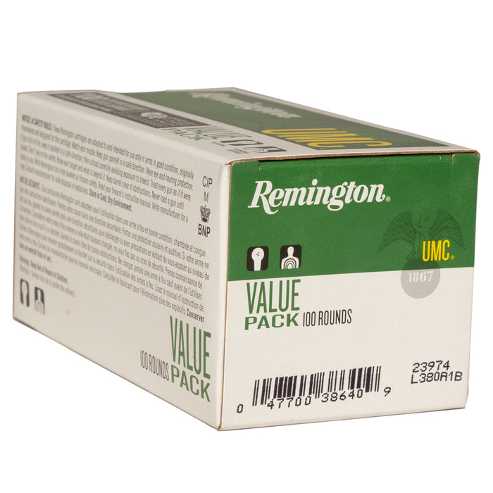 Remington Ammunition 380 ACP 88 Grain Jacketed Hollow Point 100 Count