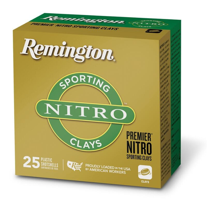 Remington Premier Nitro Sporting Clays Ammunition 12 Gauge 2-3/4" 1-1/8 oz  #7 1/2 Shot Box of 25