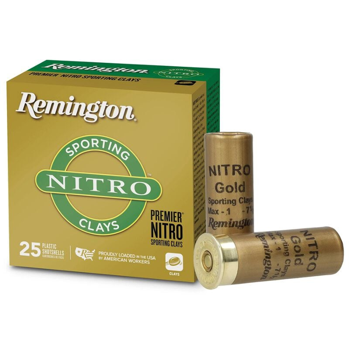 Remington Premier Nitro Sporting Clays Ammunition 12 Gauge 2-3/4" 1-1/8 oz  #7 1/2 Shot Box of 25