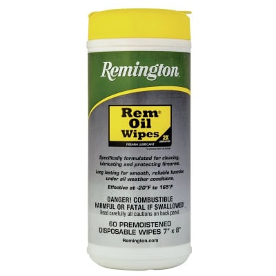 Remington Rem Oil Gun Cleaning Wipes 60 count