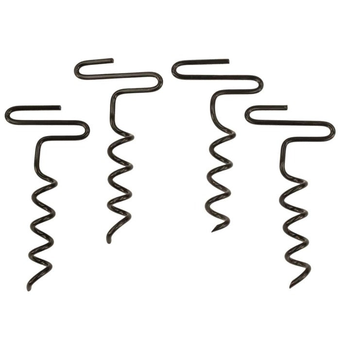 Rhino Outdoors Anchor Kit Black Pack of 4