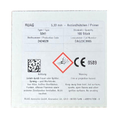 Ruag #5341 Large Rifle Primers Box of 1000