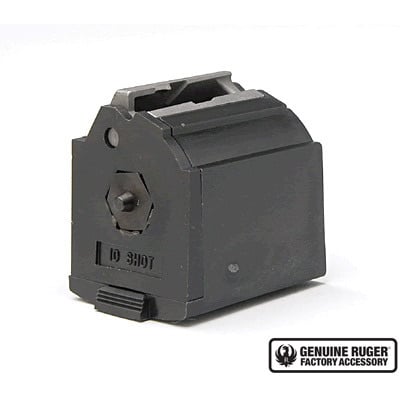 Ruger BX-1 Magazine 10/22, American Rimfire, Precision Rimfire 22 Long Rifle 10 Round Polymer Black