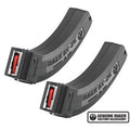 Ruger BX-25 Magazine 10/22, American Rimfire, Precision Rimfire 22 Long Rifle 25 Round Polymer Black Pack of 2