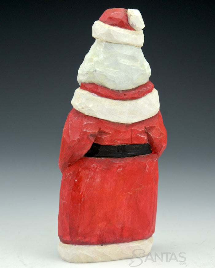 Russell Scott Flat Santa Holding Quilt