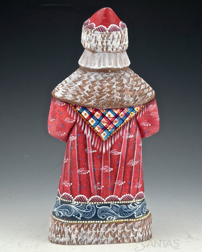 Russian Santa with Beautiful Winter Scene Toybag