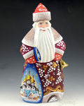 Russian Santa with Scenic Toybag and Bell