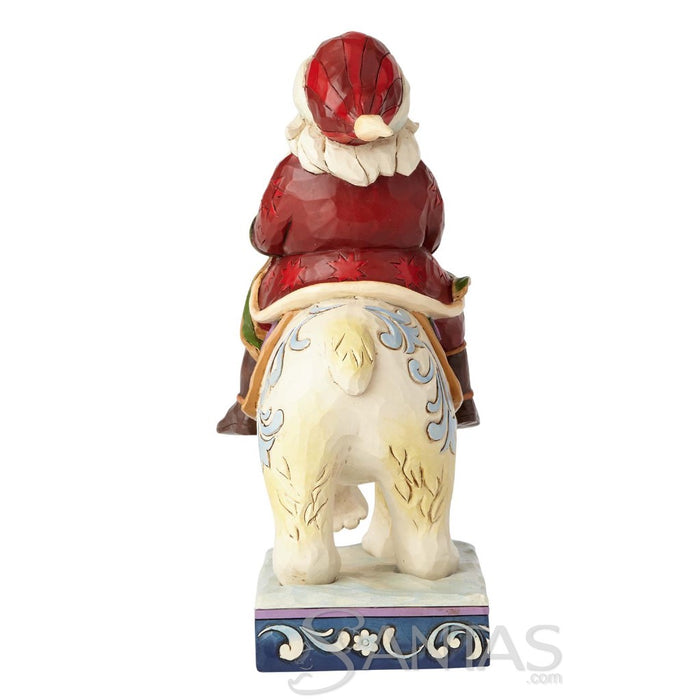 Santa Riding Polar Bear - Bear with Me Jim Shore