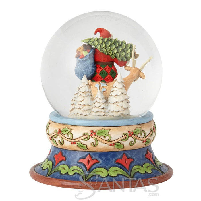Santa with Deer Snowglobe - Season of Giving Jim Shore