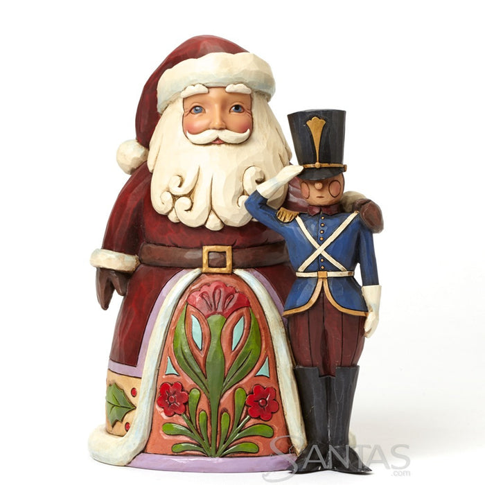 Santa with Toy Soldier - Holiday Joy