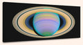 Saturn's Rings in Ultraviolet Light (10" x 24") - Canvas Wrap Print