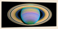 Saturn's Rings in Ultraviolet Light (20" x 48") - Canvas Wrap Print
