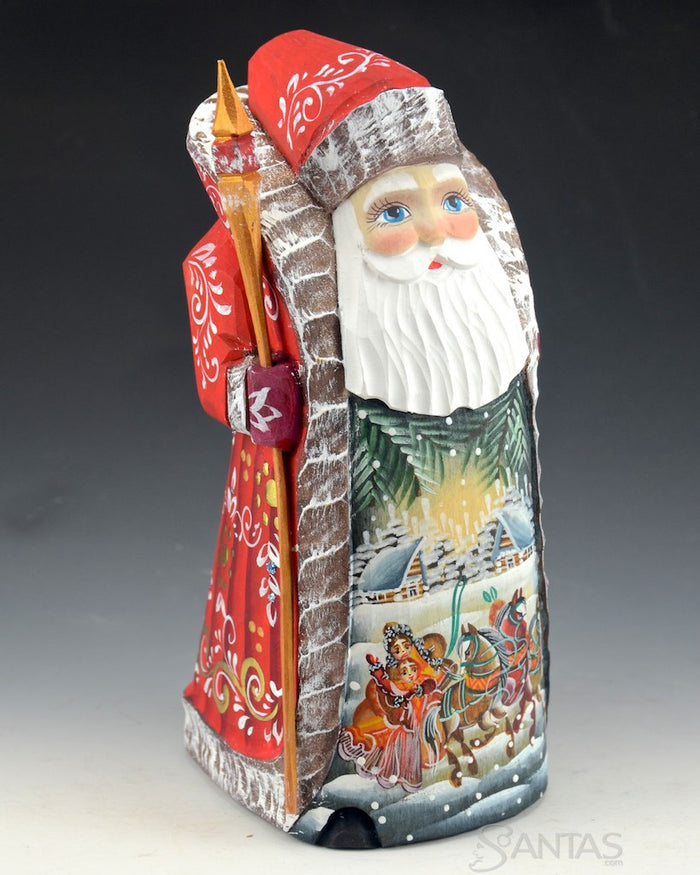 Scenic and Cozy Blue Eyed Russian Santa
