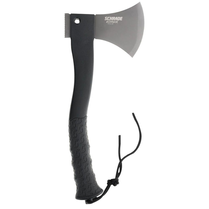 Schrade Bedrock Axe 3Cr13MoV Steel Blade Overmold Handle Black/Satin Steel