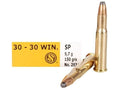Sellier & Bellot Ammunition 30-30 Winchester 150 Grain Jacketed Soft Point 20 Count