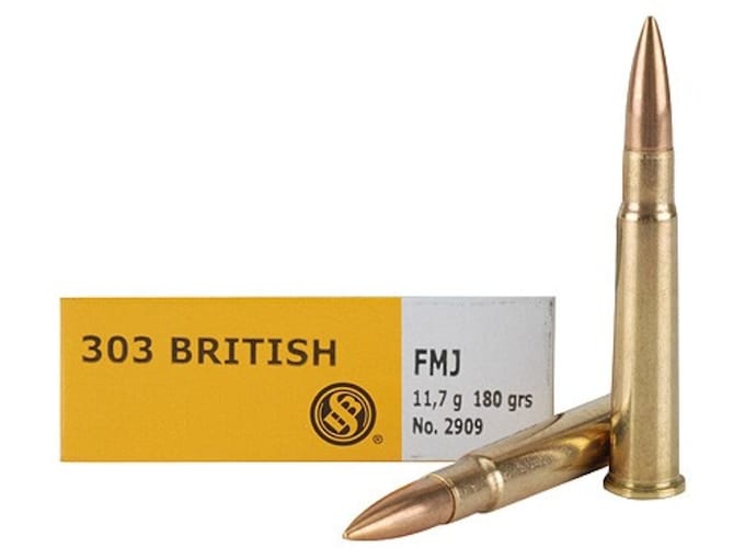 Sellier & Bellot Ammunition 303 British 180 Grain Full Metal Jacket 20 Count