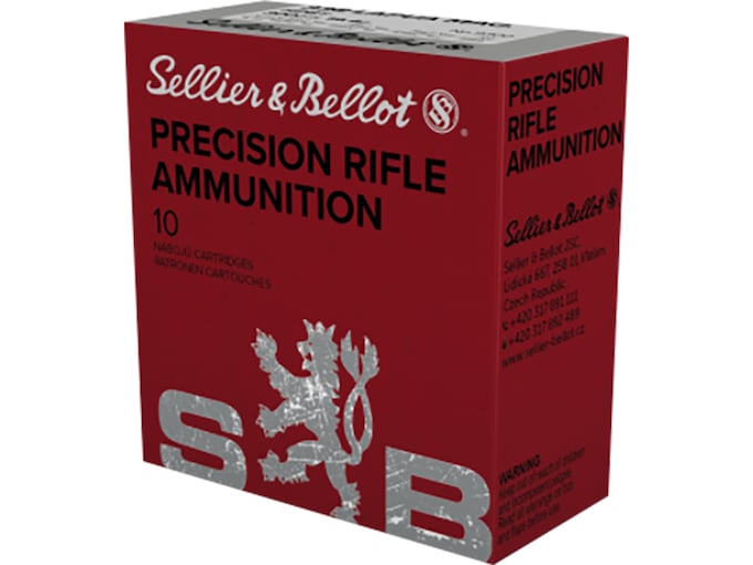 Sellier & Bellot Ammunition 338 Lapua Magnum 300 Grain Jacketed Hollow Point Boat Tail 10 Count