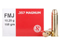 Sellier & Bellot Ammunition 357 Magnum 158 Grain Full Metal Jacket 50 Count