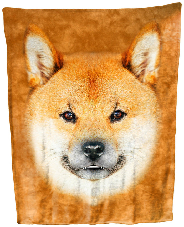 Shiba Inu Face Throw Blanket / Tapestry Wall Hanging