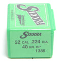 Sierra .224 / 22 40 Grain Hollow Point Varminter (100)