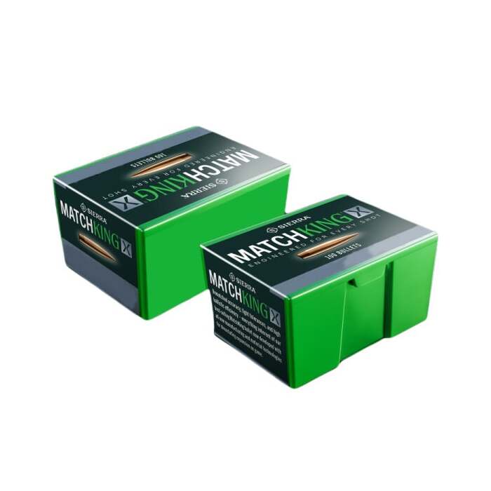 Sierra .264 Diameter 142 Grain Boat Tail Hollow Point MatchKing-X Bullets